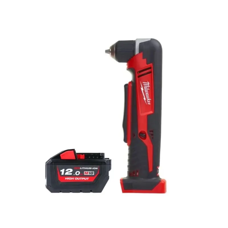 Milwaukee C18RAD 18V Cordless Right Angle Drill With 1 x 12.0Ah Battery
