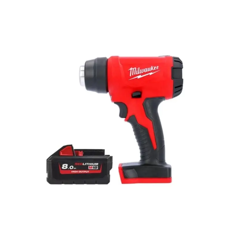 Milwaukee M18BHG 18V Cordless Compact Heat Gun With 1 x 8.0Ah Battery