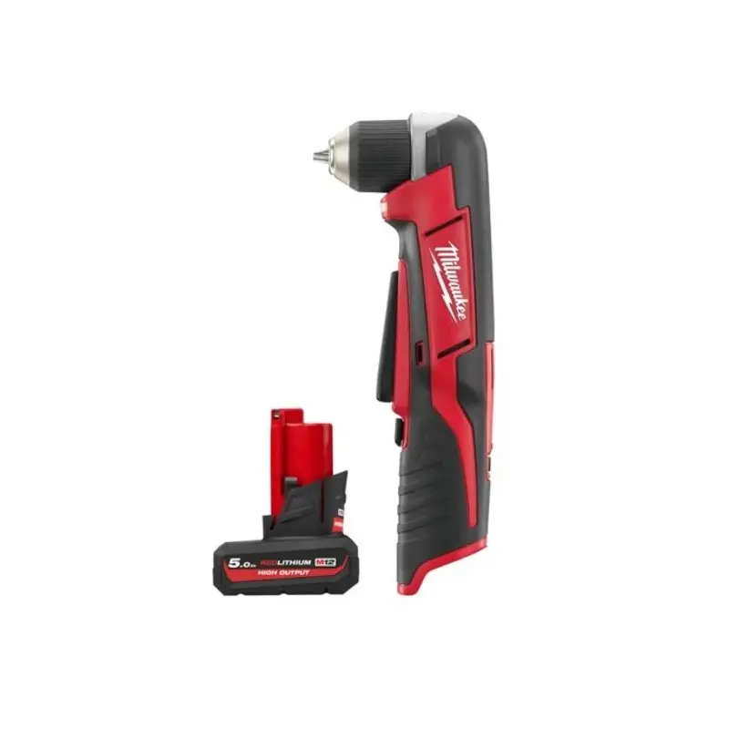 Milwaukee C12RAD 12V Cordless Right Angle Drill With 1 x 5.0Ah Battery