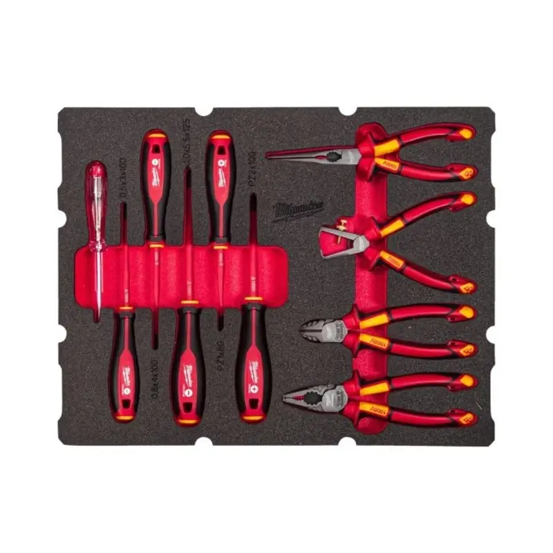 Milwaukee 4932493637 Packout 10 Piece Insulated Electrician Foam Insert Set