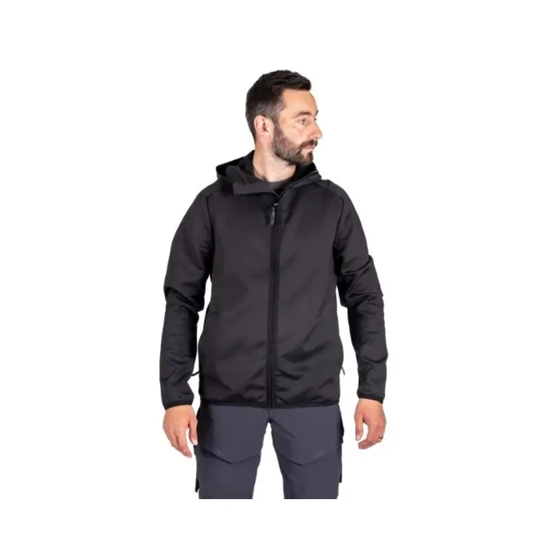 Mascot Custom Fleece jumper with hood Colour: Black Size: Med