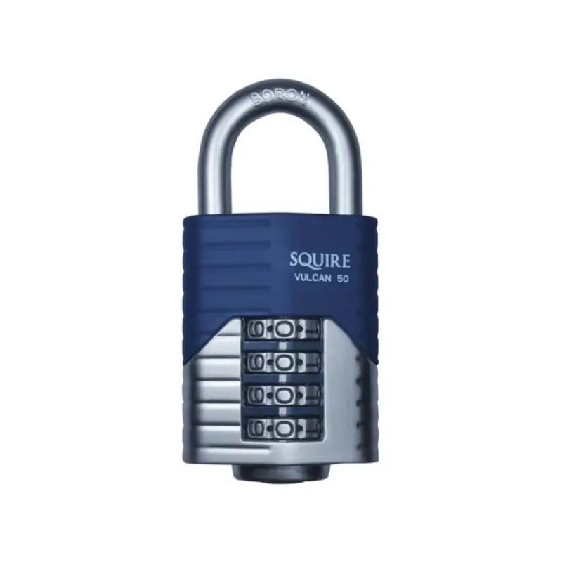 Squire Vulcan Open Boron Shackle Combination Padlock 50mm Boxed