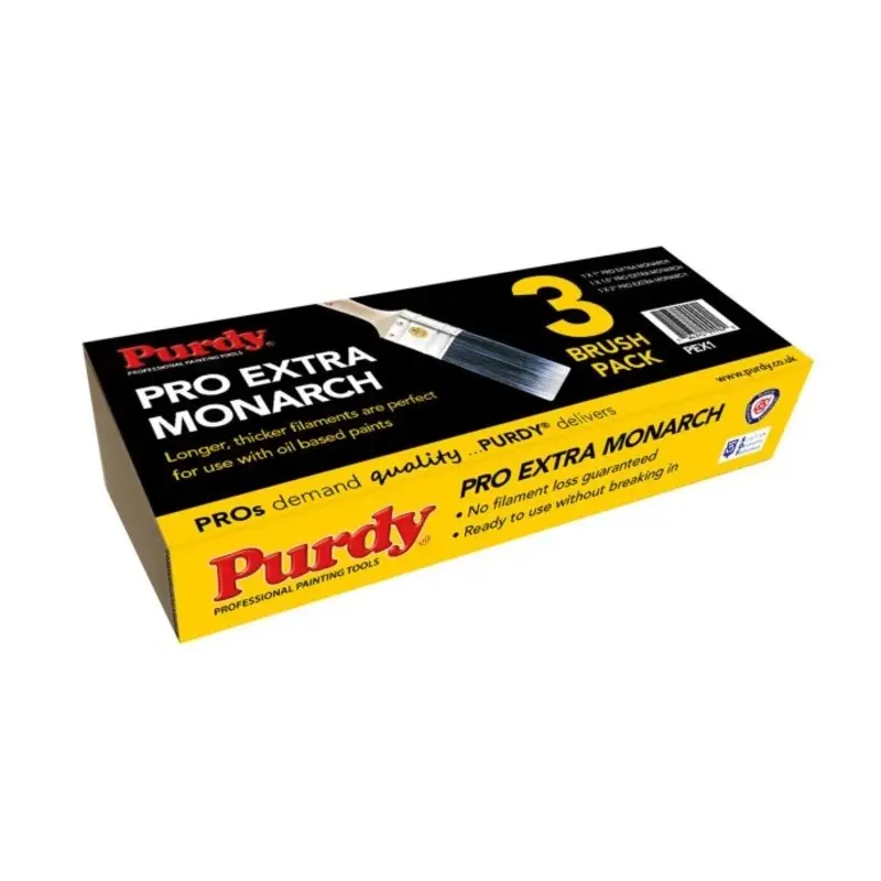 Purdy Pro-Extra Monarch Brush Set, 3 Piece