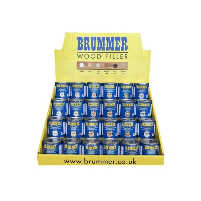 Brummer Wood Filler Counter Display Unit X 24Pc