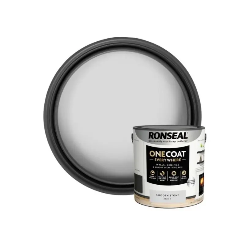 Ronseal One Coat Everywhere Interior Paint Almond Matt 2.5 litre