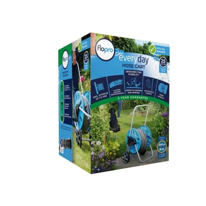 Flopro Everyday Hose Cart & 25m Hose