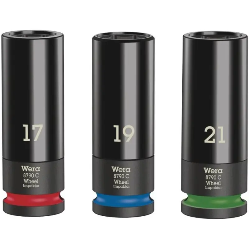 Wera 05004595001 3pieces Wheel Impaktor C Set 1 Socket set 1/2in Drive
