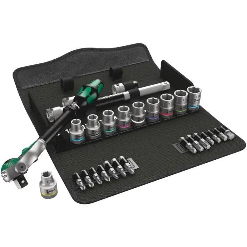 Wera 8100 SC 6 Zyklop 1/2" Drive Metric Speed Ratchet Set 28 Pieces