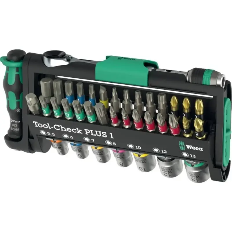 Wera 05049055001 39 Pieces Tool-Check PLUS 1, Socket & Bit Set