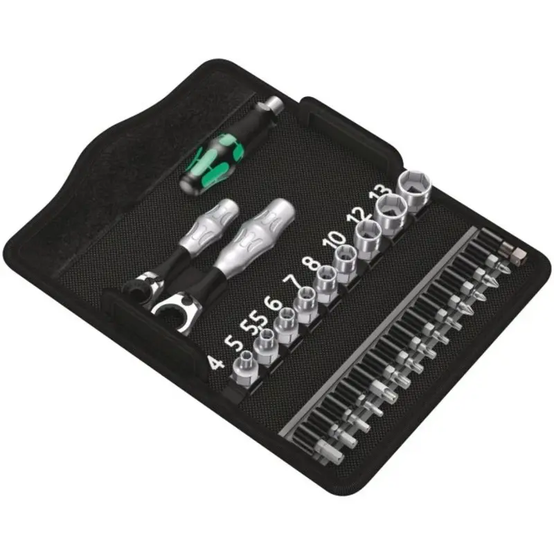 Wera 05135918001 2 Mini 1/4" Kraftorm Kompakt Driver 27 Pieces Bit Set