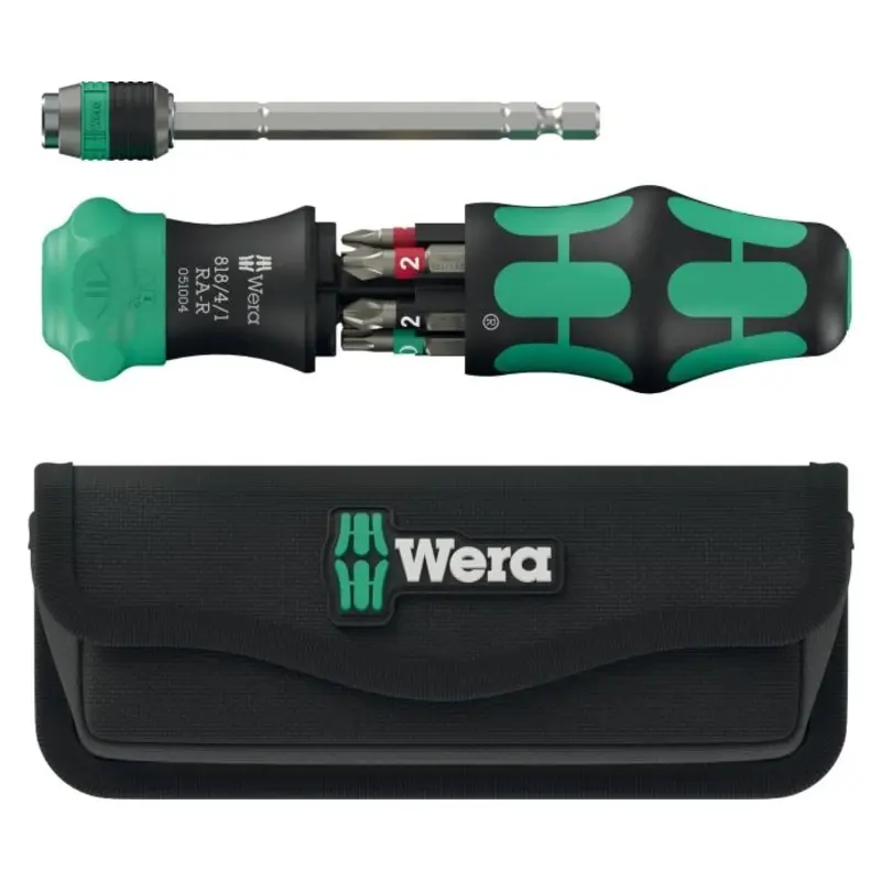 Wera 6 Piece Kraftform Kompakt Bit Holder Set with Pouch