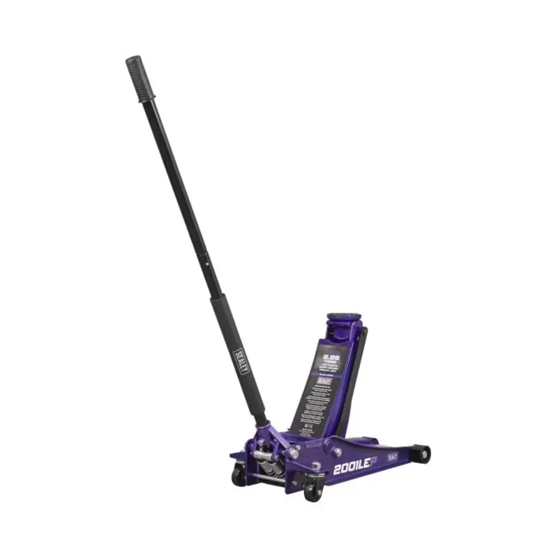 Low Profile Trolley Jack with Rocket Lift 2.25 Tonne Purple