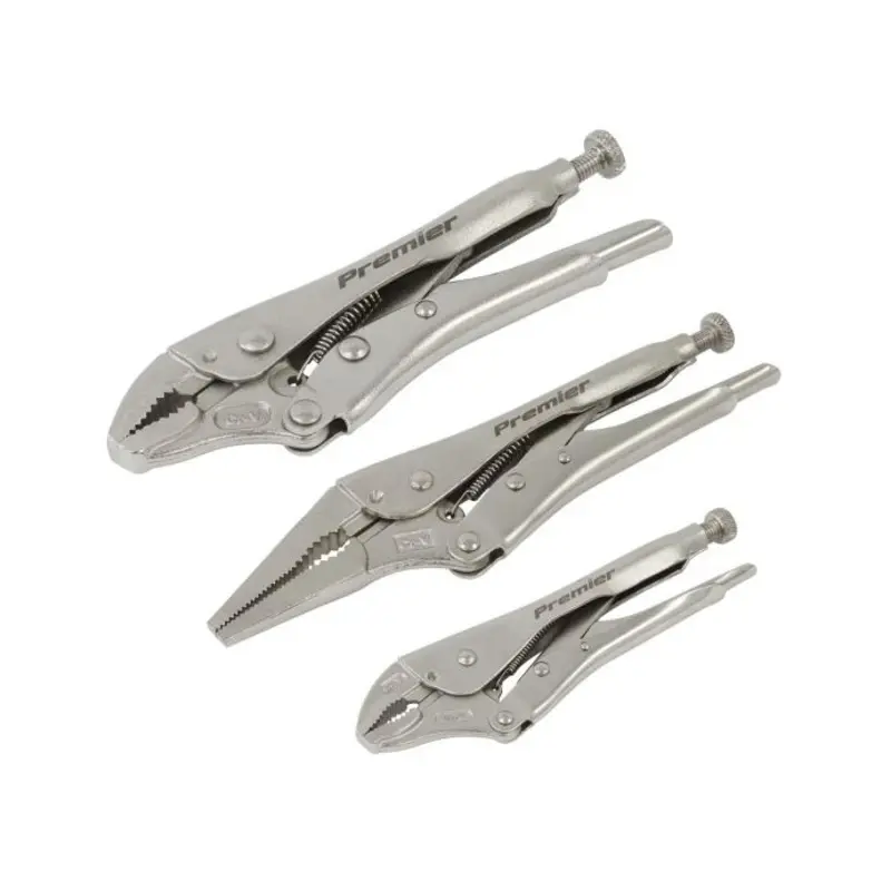 Sealey Premier Locking Pliers Set 3 Pieces