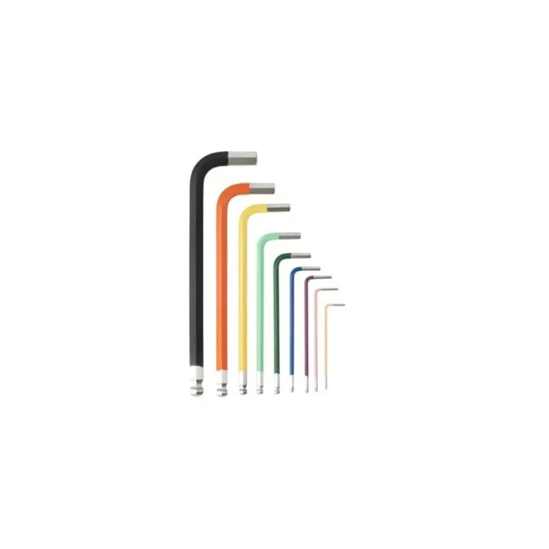 C.K T4449 Ball-ended Coloured Hexagon Key Set of 9 Metric