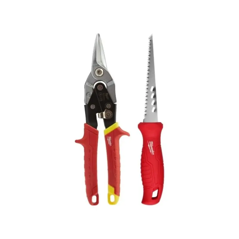 Milwaukee 4932479784 Straight Metal Snips & Jab Saw Drywall Kit