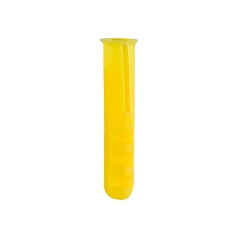 TIMCO Yellow Plastic Plugs - 25mm - Pack of 50 Pieces