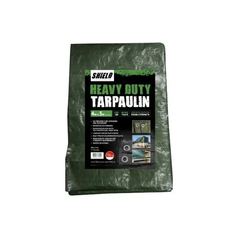 TIMCO Heavy Duty Tarpaulin Green - 4 x 5m