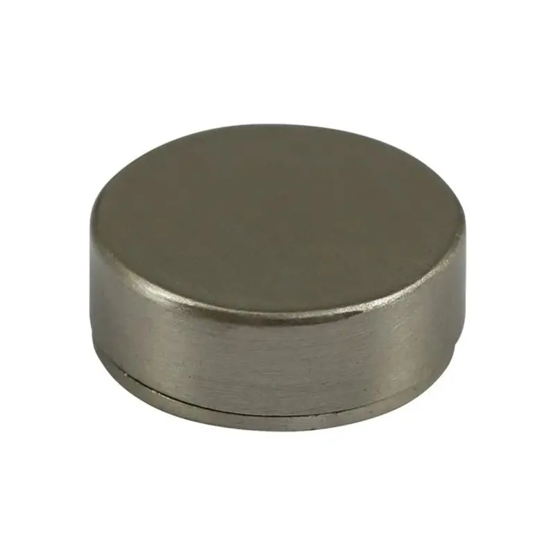 TIMCO Threaded Screw Caps Solid Brass Satin Nickel - 16mm - Pack of 4 Pieces
