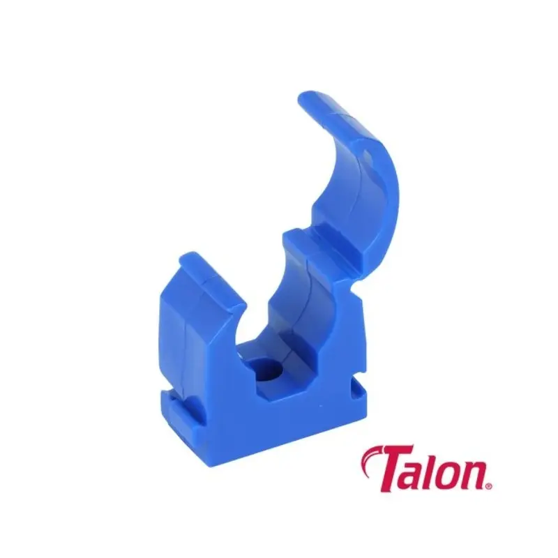 Talon Single Hinged ID Pipe Clips Blue - 15mm - Pack of 100 Pieces