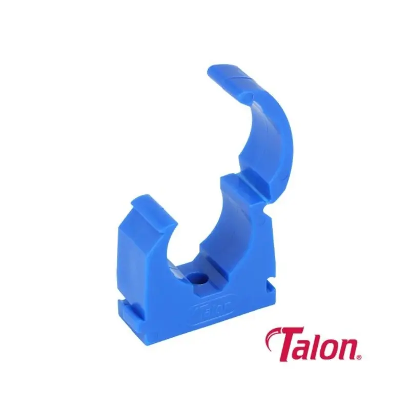 Talon Single Hinged ID Pipe Clips Blue - 22mm - Pack of 100 Pieces