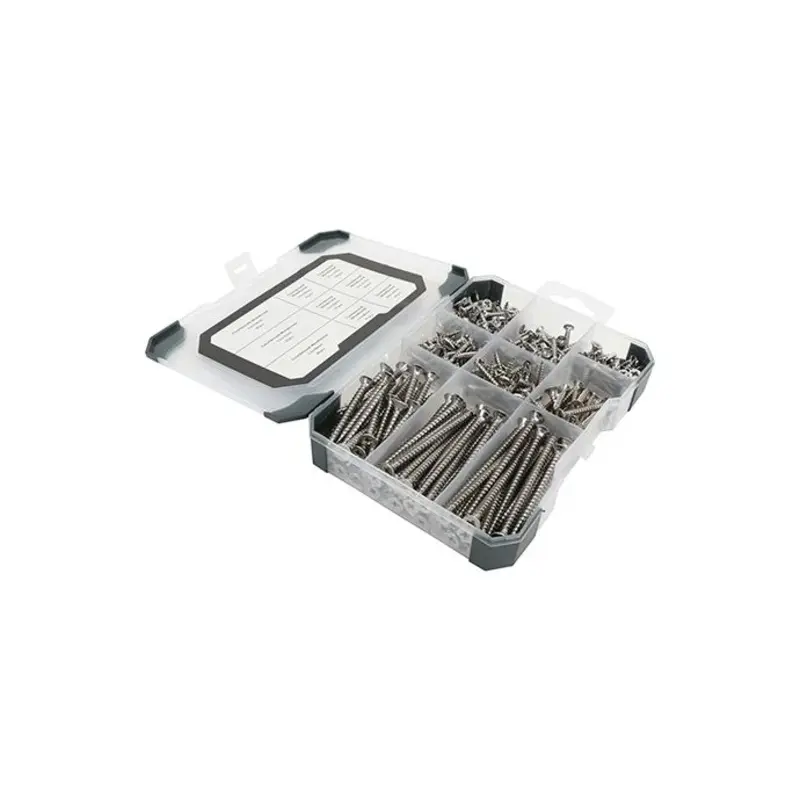 TIMCO Countersunk A2 Stainless Steel Woodscrews Mixed Tray - 340pcs