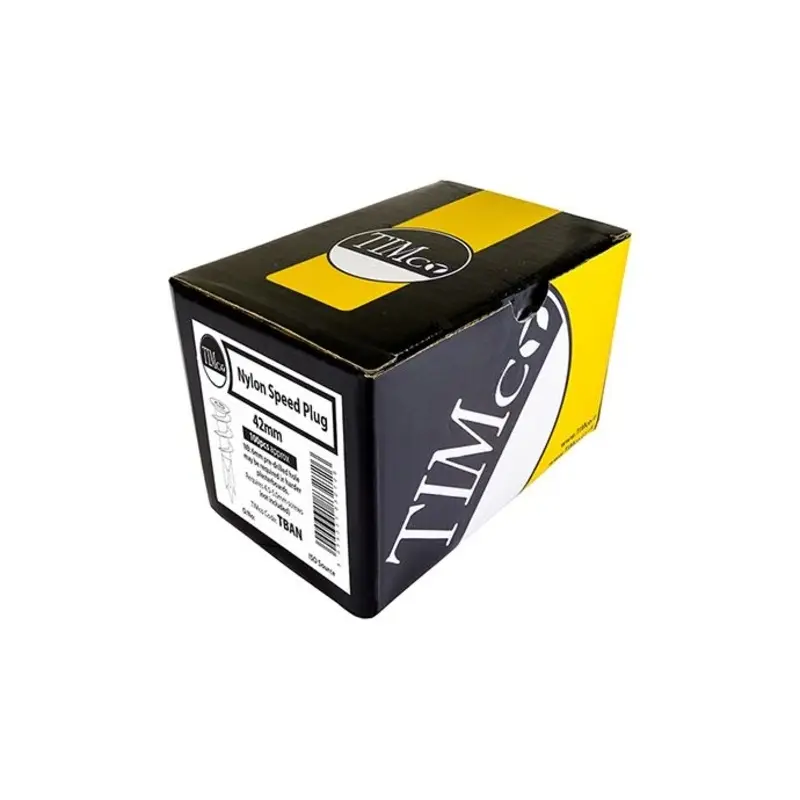 TIMCO Plasterboard Nylon Speed Plugs - 42mm - Pack of 100 Pieces