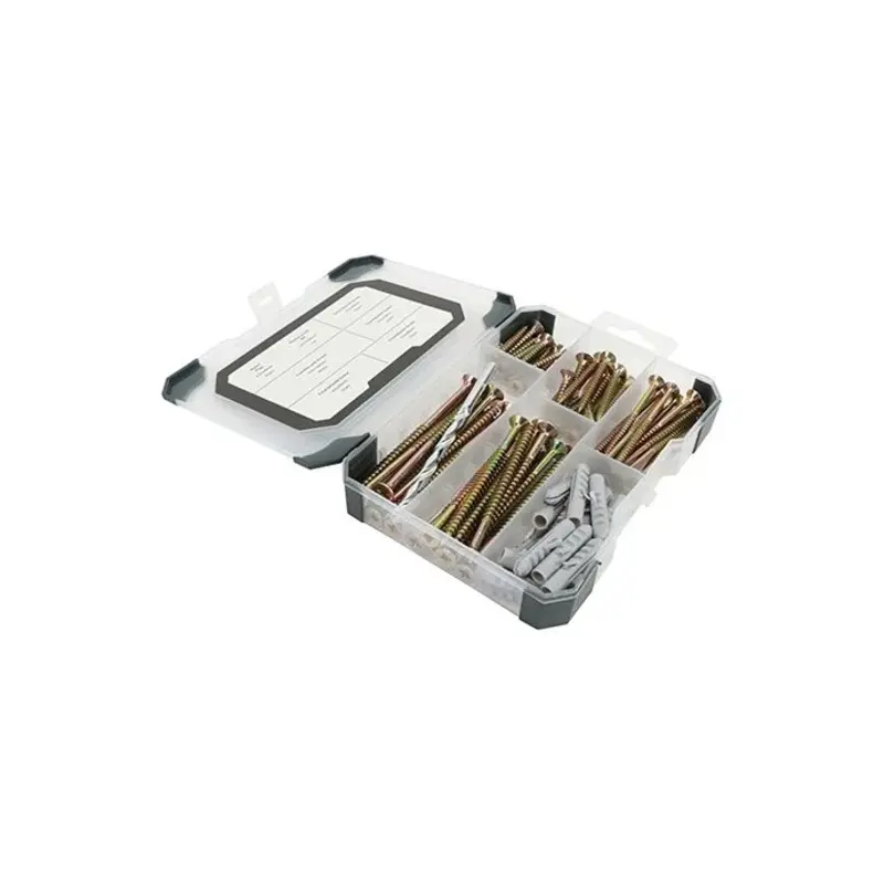 TIMCO Screws, Plug & Drill Bit Gold Mixed Tray - 251pcs