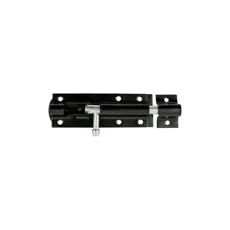 TIMCO Straight Tower Bolt Black - 6"
