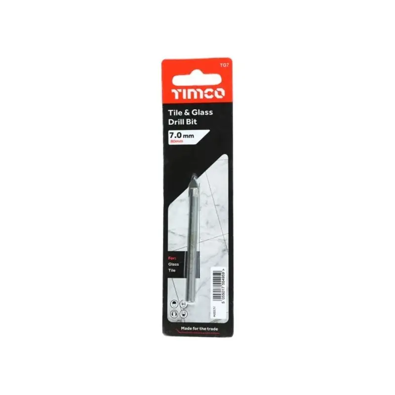 TIMCO TCT Tile & Glass Bits - 7.0mm