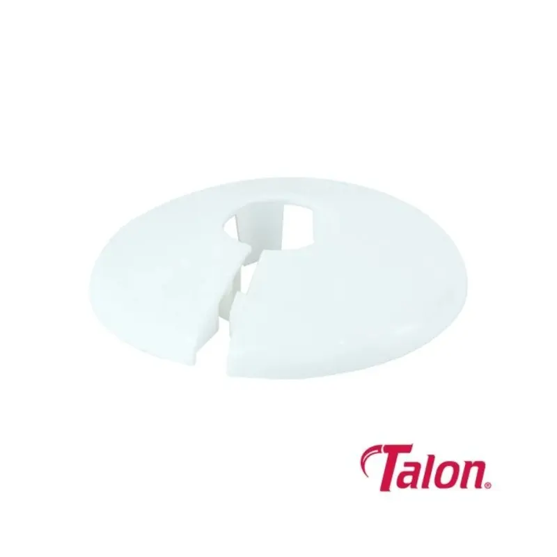 Talon Pipe Collar White - 15mm - Pack of 10 Pieces