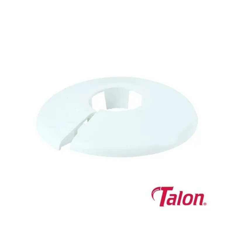 Talon Pipe Collar White - 22mm - Pack of 10 Pieces
