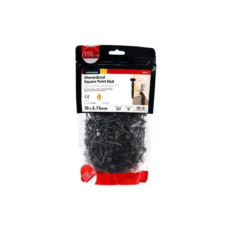 TIMCO Square Twist Nails Sherardised - 30 x 3.75 - TIMbag 1 Kilograms