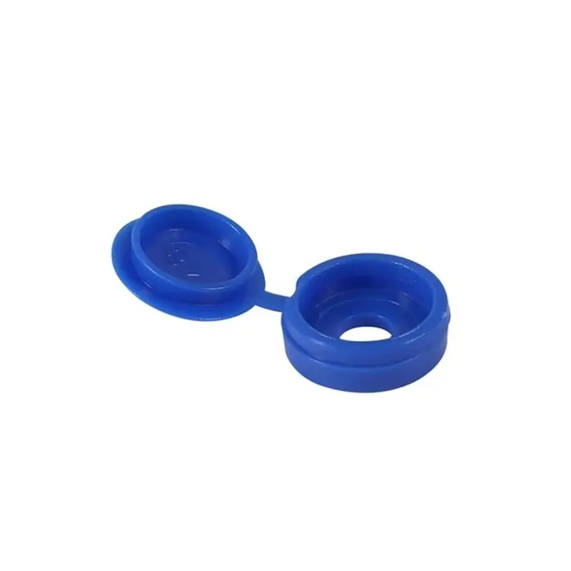 TIMCO Hinged Screw Caps Small Blue - To fit 3.0 to 4.5 Screw - Pack of 100 Pieces