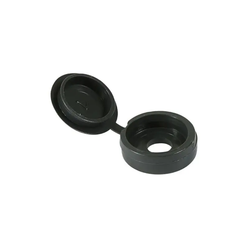 TIMCO Hinged Screw Caps Small Dark Grey - To fit 3.0 to 4.5 Screw - Pack of 100 Pieces