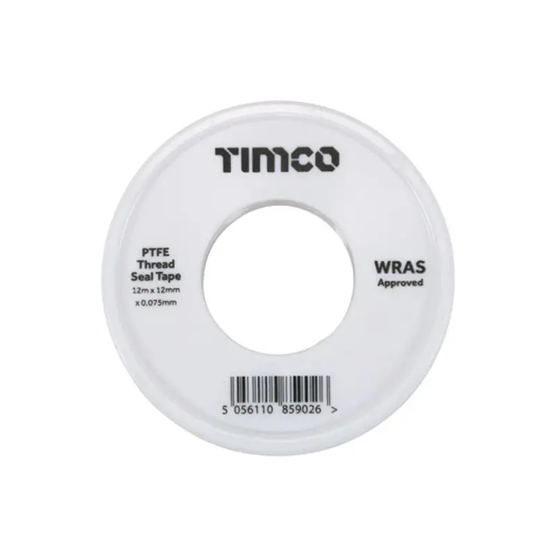 TIMCO PTFE Thread Seal Tape - 12m x 12mm  - Pack of 10 Pieces