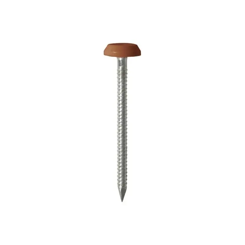 TIMCO Polymer Headed Nails A4 Stainless Steel Clay Brown - 50mm - Pack of 100 Pieces