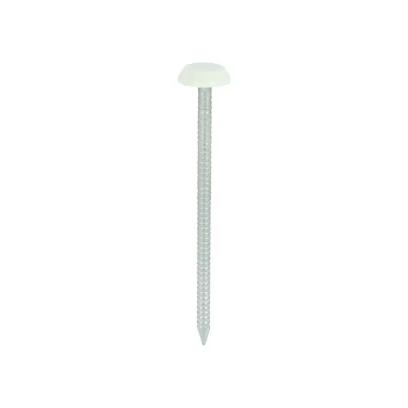 TIMCO Polymer Headed Nails A4 Stainless Steel Cream - 65mm - Pack of 100 Pieces