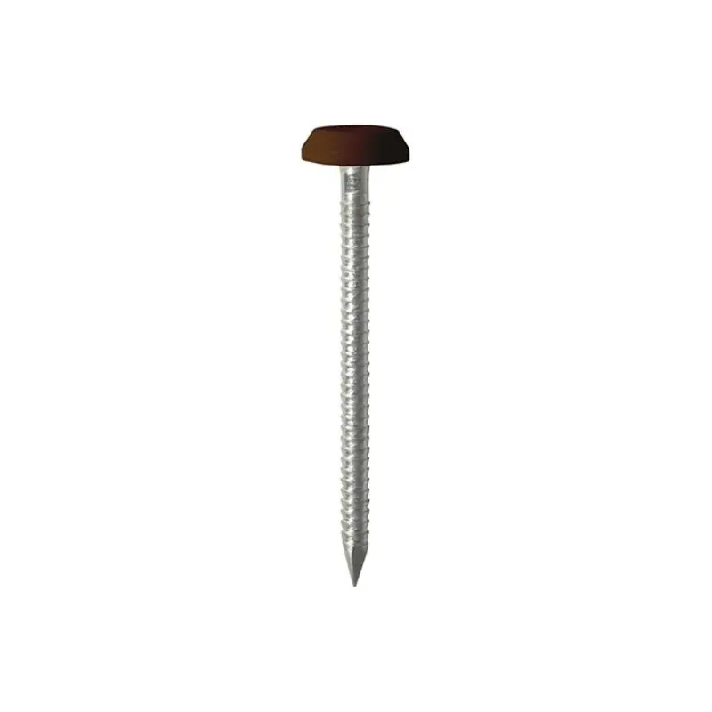 TIMCO Polymer Headed Nails A4 Stainless Steel Mahogany - 65mm - Pack of 100 Pieces