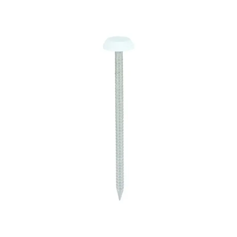 TIMCO Polymer Headed Nails A4 Stainless Steel White - 65mm - Pack of 100 Pieces