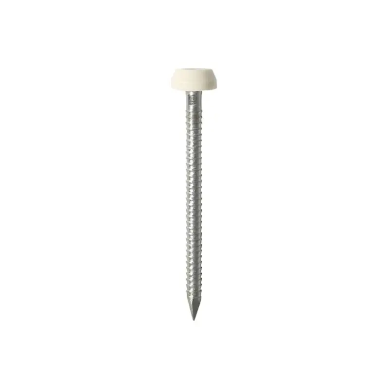 TIMCO Polymer Headed Pins A4 Stainless Steel Cream - 30mm - Pack of 250 Pieces