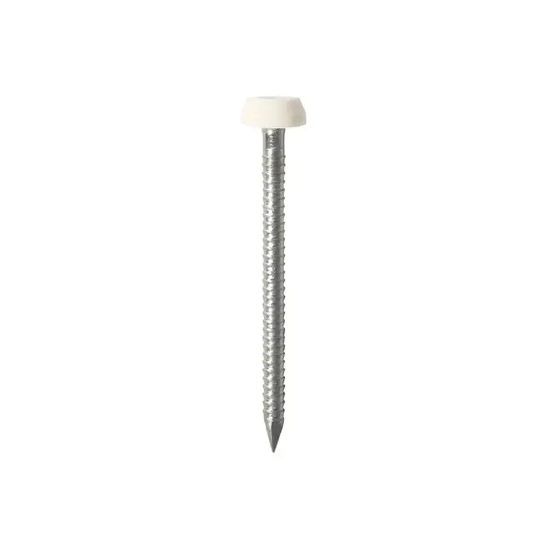 TIMCO Polymer Headed Pins A4 Stainless Steel White - 30mm - Pack of 60 Pieces