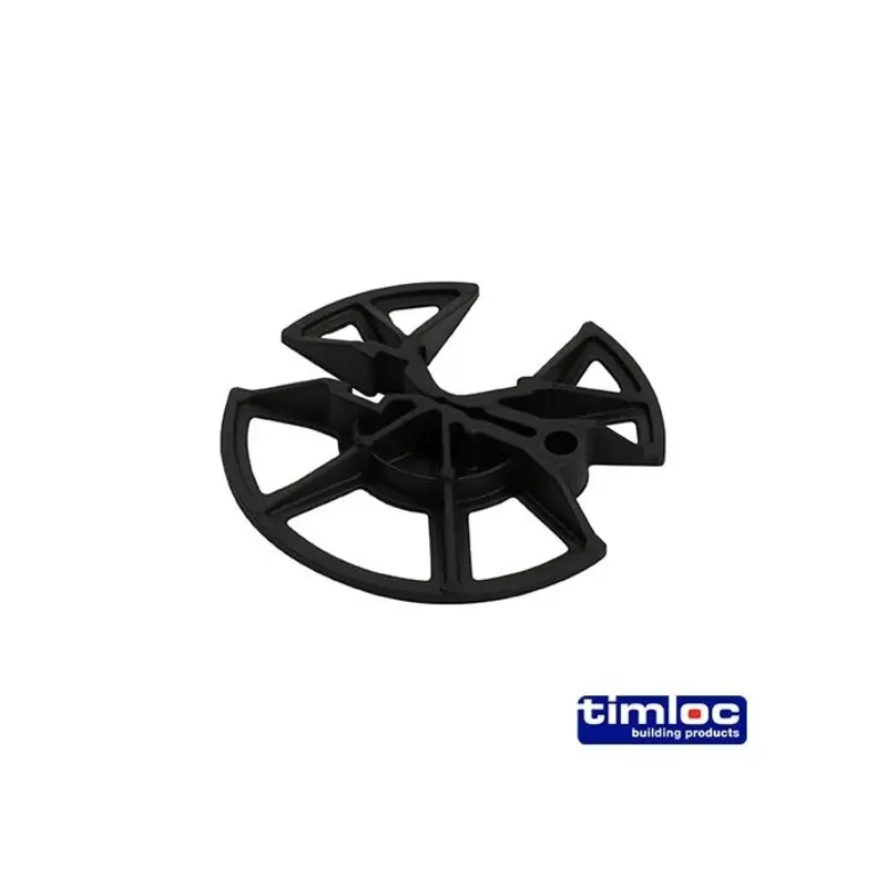 TIMCO Insulation Retaining Discs Black - 65mm Dia - Pack of 250 Pieces