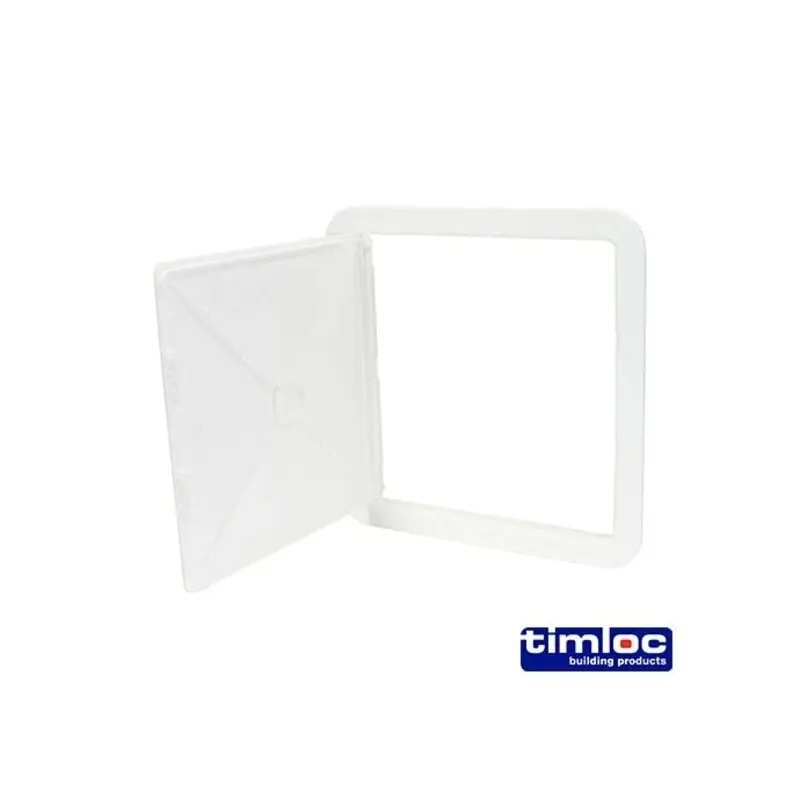 Timloc Access Panel Plastic Hinged White - 305 x 305mm