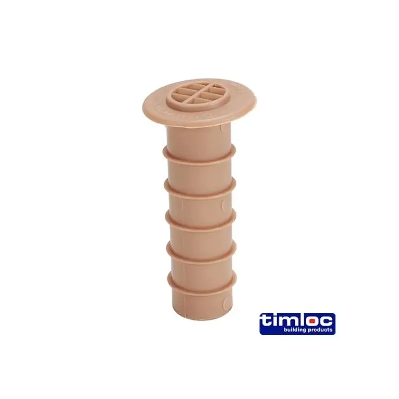 Timloc Cavity Wall Drill Vent Buff - 80 (drill hole 25mm) - Pack of 50 Pieces