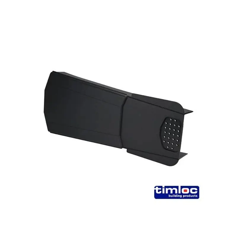 Timloc Dry Verge Unit Black - 405 x 95/160mm - Pack of 20 Pieces