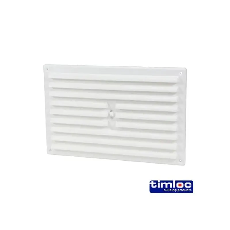 Timloc Hit and Miss Grille Vent White - 242 x 165mm