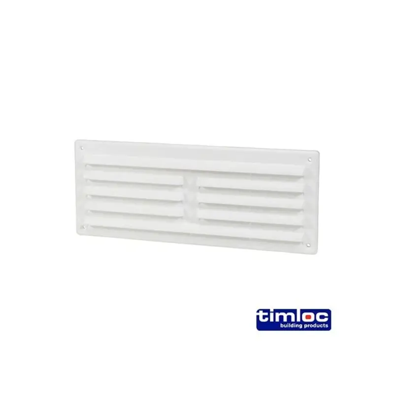 Timloc Louvre Grille Vent Flyscreen White - 242 x 89mm