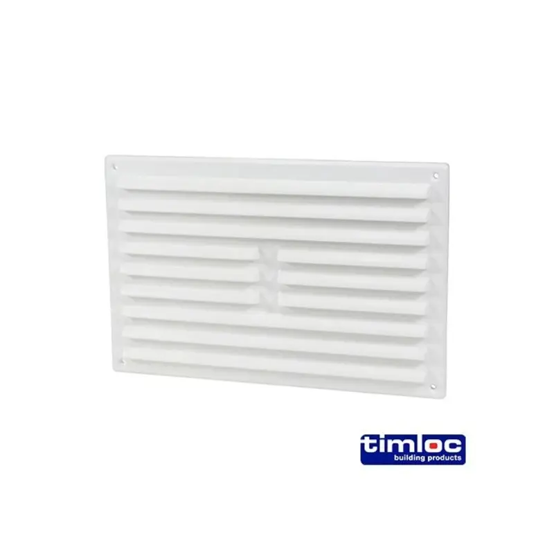 Timloc Louvre Grille Vent White - 242 x 165mm