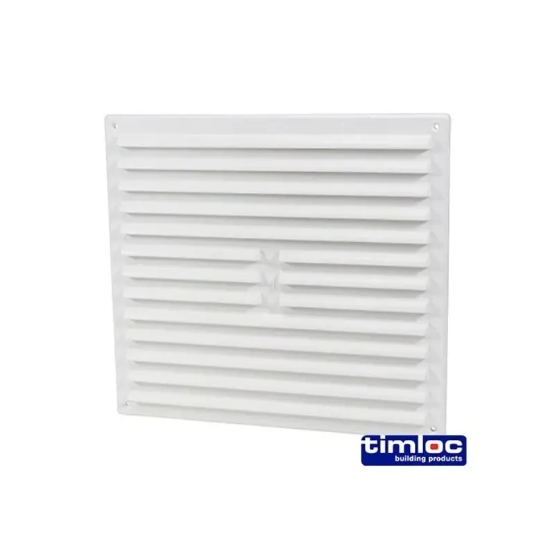 Timloc Louvre Grille Vent White - 242 x 242mm