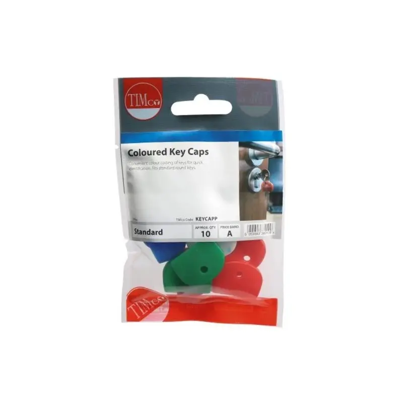 TIMCO Coloured Key Caps - Mixed Colours - Pack of 10 Pieces